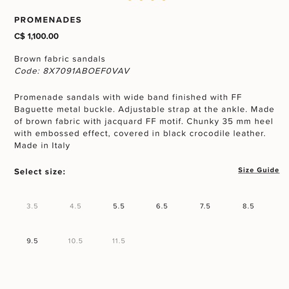 FENDI BRAND NEW SANDALS PROMENADES 39 AUTHENTIC - Picture 5 of 6